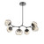 Hammerton Studio - PLB0095-BA-GP-GA-001-L3 - LED Chandelier - Luna - Graphite