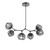 Hammerton Studio - PLB0095-BA-GP-GS-001-L3 - LED Chandelier - Luna - Graphite
