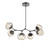 Hammerton Studio - PLB0095-BA-GP-ZA-001-L3 - LED Chandelier - Luna - Graphite