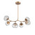 Hammerton Studio - PLB0095-BA-NB-FC-001-L3 - LED Chandelier - Luna - Novel Brass