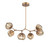 Hammerton Studio - PLB0095-BA-NB-GB-001-L1 - LED Chandelier - Luna - Novel Brass