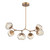 Hammerton Studio - PLB0095-BA-NB-ZA-001-L1 - LED Chandelier - Luna - Novel Brass