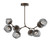 manufacturer_finish:Flat Bronze|manufacturer_glass:Floret Crystal Inner - Smoke Outer|color_temperature:2700K