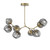 manufacturer_finish:Gilded Brass|manufacturer_glass:Geo Crystal Inner - Smoke Outer|color_temperature:3000K