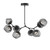 manufacturer_finish:Matte Black|manufacturer_glass:Floret Crystal Inner - Smoke Outer|color_temperature:2700K