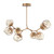 manufacturer_finish:Novel Brass|manufacturer_glass:Floret Crystal Inner - Amber Outer|color_temperature:3000K