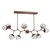 Hammerton Studio - PLB0095-BC-BB-FC-001-L1 - LED Chandelier - Luna - Burnished Bronze