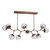 Hammerton Studio - PLB0095-BC-BB-GC-001-L1 - LED Chandelier - Luna - Burnished Bronze