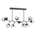 Hammerton Studio - PLB0095-BC-FB-ZC-001-L3 - LED Chandelier - Luna - Flat Bronze