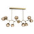 Hammerton Studio - PLB0095-BC-GB-GB-001-L3 - LED Chandelier - Luna - Gilded Brass