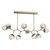 Hammerton Studio - PLB0095-BC-GB-ZA-001-L3 - LED Chandelier - Luna - Gilded Brass