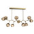 Hammerton Studio - PLB0095-BC-GB-ZB-001-L3 - LED Chandelier - Luna - Gilded Brass