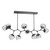 Hammerton Studio - PLB0095-BC-GP-GC-001-L3 - LED Chandelier - Luna - Graphite