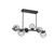 manufacturer_finish:Matte Black|manufacturer_glass:Floret Crystal Inner - Clear Outer|color_temperature:3000K