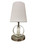 House of Troy - B209-SN/WT - One Light Accent Lamp - Bryson - Satin Nickel/White