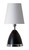 House of Troy - GEO210 - One Light Table Lamp - Geo - Black Matte w/Chrome