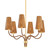 Atwood Six Light Chandelier (1630-AGB)