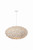 Hudson Valley - 1966-WP - Six Light Pendant - Alsen - White Plaster