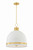 Hudson Valley - 2133-AGB/SWH - Three Light Pendant - Briscoe - Aged Brass