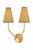 Hudson Valley - 2452-AGB - Two Light Wall Sconce - Buskirk - Aged Brass