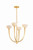 Hudson Valley - 9023-VGL - Four Light Chandelier - Maywood - Vintage Gold Leaf