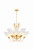 Hudson Valley - 9542-VGL - One Light Chandelier - Forest Glen - Vintage Gold Leaf