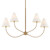 Troy Lighting - F1948-PBR - Four Light Linear Pendant - Evermore - Patina Brass