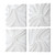 Uttermost - 04368 - Wall Decor S/4 - Snowdrift - White