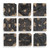 Uttermost - 04383 - Wall Decor Set/9 - Ignite - Black And Natural