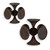 Uttermost - 17132 - Sculptures Set/2 - Balanced Harmony - Dark Walnut