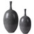 Uttermost - 17711 - Vases S/2 - Riordan - Marbled Black/White/Matte White
