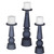 Uttermost - 17779 - Candleholders S/3 - Cassiopeia - Blue/White