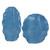 Uttermost - 18051 - Vases S/2 - Ruffled Feathers - Gloss Blue Glaze
