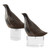 Uttermost - 18144 - Sculptures S/2 - Nesting Bird - Gunmetal Gray