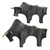 Regal Bull Sculptures Set/2 (18227)