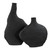 Uttermost - 18243 - Vases Set/2 - Duostacked - Matte Black