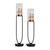 Uttermost - 18835 - Candleholders Set/2 - Durga - Matte Black