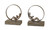 Uttermost - 19596 - Bookends Set/2 - Lounging Reader - Antiqued Silver Leaf w/Light Gray Glaze