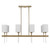 Uttermost - 21388 - Eight Light Linear Chandelier - Awyr - Warm Brass