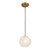 Uttermost - 21576 - One Light Mini Pendant - Geodesic - Matte Antique Brass