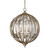 Uttermost - 22031 - Six Light Pendant - Vicentina - Burnished Silver Champagne Leaf