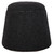 Uttermost - 23575 - Ottoman - Gumdrop - Black Nickel