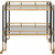 Uttermost - 25229 - Bar Cart - Kentmore - Matte Black And Brushed Gold