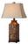 Uttermost - 27678 - One Light Table Lamp - Colorful Flowers - Burnished Walnuted
