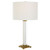 Uttermost - 30237 - One Light Table Lamp - Crystal Column - Antique Brass