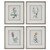 Uttermost - 32285 - Framed Prints Set/4 - Heirloom Blooms - Gray