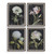 Uttermost - 32426 - Framed Prints Set/4 - Florals On Black - Dark Brown