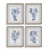 Uttermost - 32428 - Framed Prints Set/4 - Shibori Coral - Light Gray Wood