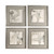 Uttermost - 41583 - Wall Art S/4 - Divination - Silver Leaf