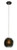 Varaluz - 169M01SBL - One Light Mini Pendant - Urchin - Black